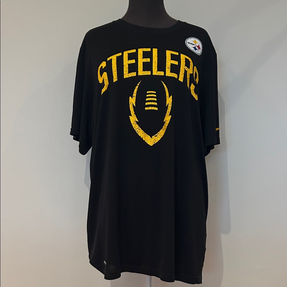 NFL Steelers Black and yellow Dri-Fit Short Sleeve Tee